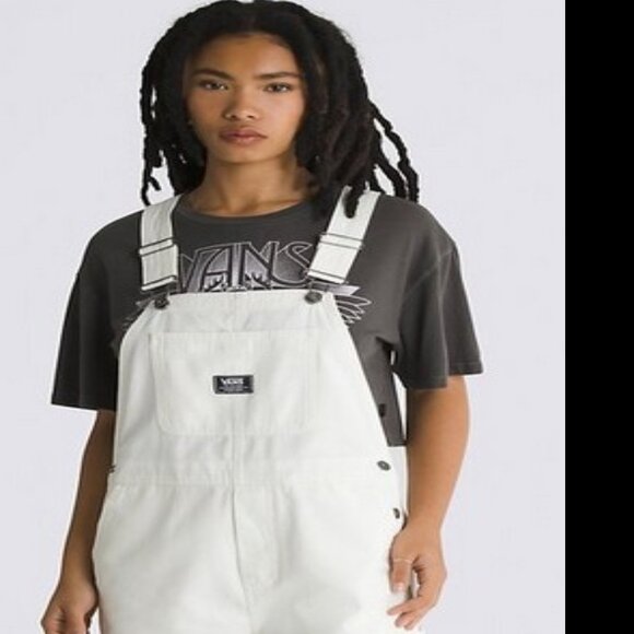 ✨ NWT - VANS "Ground Work" Overalls – Marshmallow White - Size Large✨ NOICE! - Picture 8 of 15